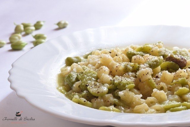 la-pasta-con-fave-fresche | Fornelli di Sicilia